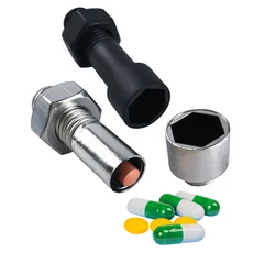 Coffre fort Secret pour rangement d'argent, boîte à pilules discrète, Diversion de boulons, petit conteneur d'argent 