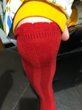 YWHUANSEN-Calcetines transpirables de encaje de algodón para niña, medias hasta la rodilla, para primavera, otoño e invierno, 1 par