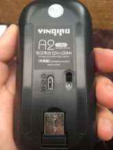 Ratón inalámbrico silencioso de 1600 DPI, Mouse ergonómico silencioso para PC, colorido brillante, para oficina, recargable/batería