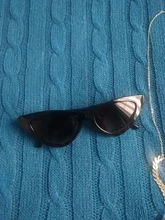 Gafas de sol con forma de ojo de gato para mujer, anteojos de sol femeninos, de diseño de marca, con espejo negro, triangulares, con protección UV400