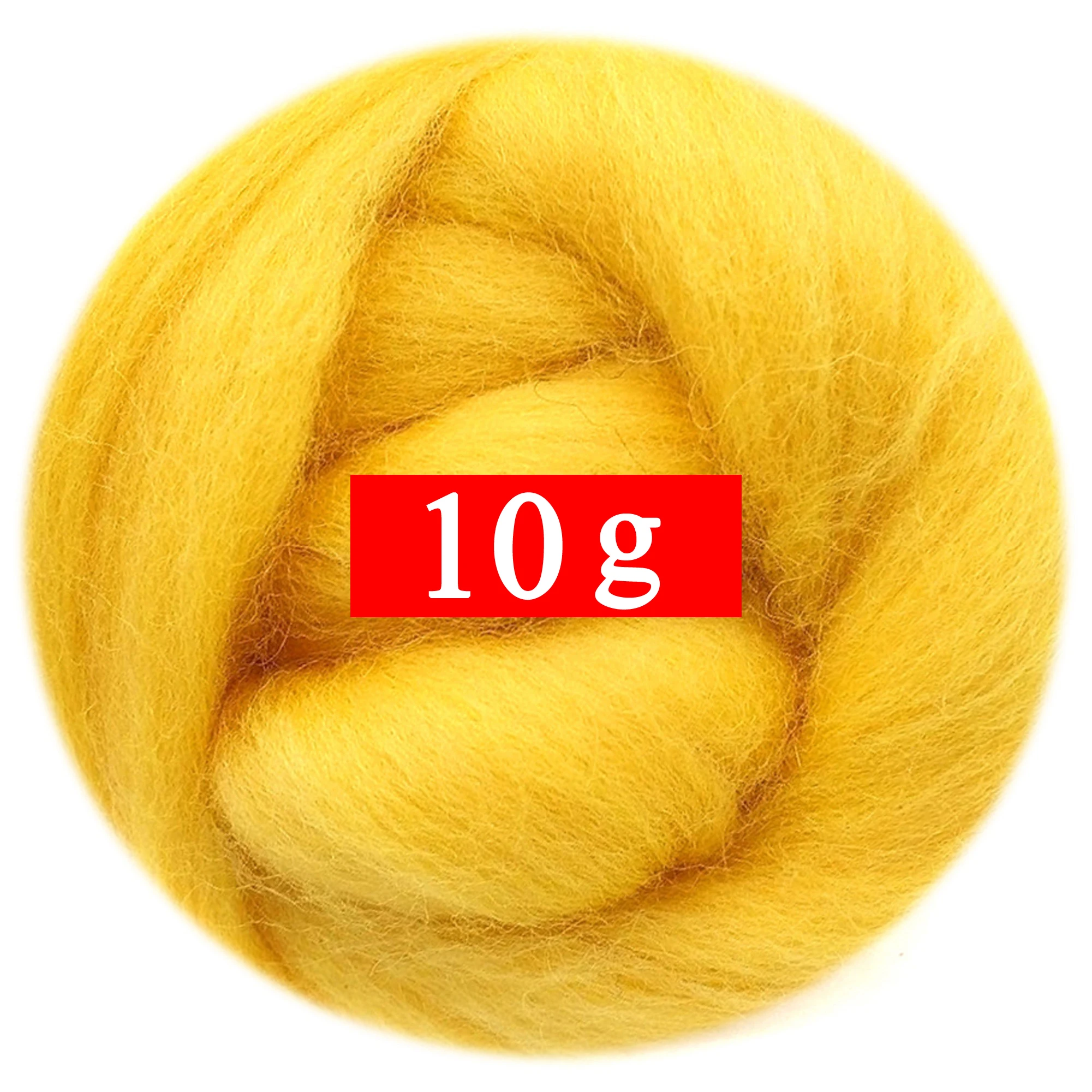 10g Felting Wool (40 Colors) 19 Microns Super Soft Natural Fiber for Needle Kit 0.35 OZ Per Color (No. 11) | Дом и сад
