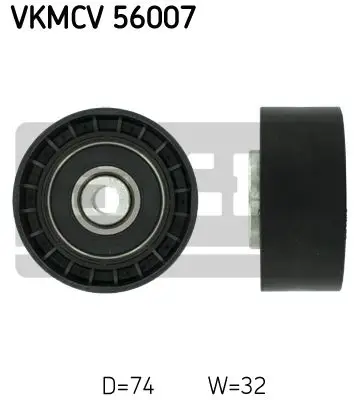 Ролик поликлинового ремня направляющий SKF VKMCV56007