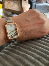 Reloj cuadrado de cuarzo para mujer, pulsera de esfera verde, correa de malla magnética Simple, relojes de lujo para mujer