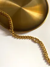 Collar de cadena de acero inoxidable con textura de Metal para mujer, cadena de eslabones cubanos, Gargantilla, regalo de fiesta, 2021