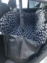 Portadores Del Perro Huella PERRERA CARAMELO Impermeable Trasero Hacia Atrás la Cubierta de Asiento de Coche Perro Esteras Hamaca Protector Con Cinturón de Seguridad D1010