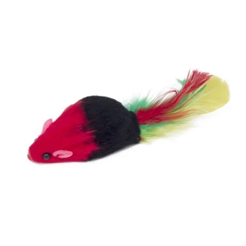 

Cat Toy triol mouse-rattle with feather