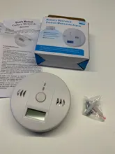 Envío Gratis! LCD CO Sensor trabajo solo construido en 85dB sirena de sonido independiente envenenamiento por monóxido de carbono Detector de alarma de advertencia
