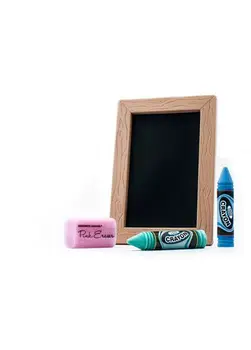 

Mini chalkboard with 2 colors and eraser