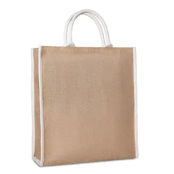 

Lot 5 PCs shopping Bag in jute THIEF beige Measures 38X16X42CM