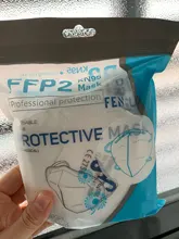 Mascarilla facial FFP2 con filtro KN95, máscara antipolvo para la boca, 100 uds., envío desde españa