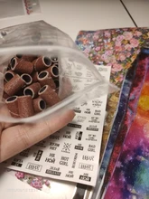 ERUIKA-Kit de accesorios para manicura, kit de bandas de pulido de uñas 100 unds/pack, brocas eléctricas, accesorios, lijado recargable, herramientas de arte de uñas