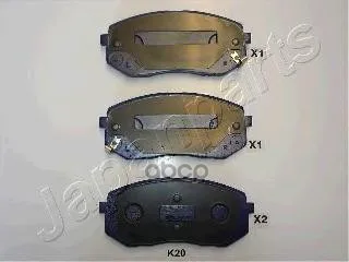 Pa-K20af_колодки Дисковые Передние! Kia Carens 2.0cvvti/Crdi 06 Japanparts Pak20af Japanparts арт. PAK20AF