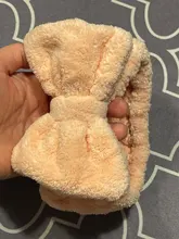 Diadema elástica para lavarse la cara maquillaje para mujer, diadema para balneario Coral blando, lazo de lana, accesorios para el cabello