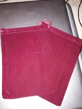 2 unids/lote 15x20cm rojo oscuro bolsa de terciopelo gran bolsa de joyería pulsera de joyería bolsas de embalaje de bolsa con cordón bolsa de regalo