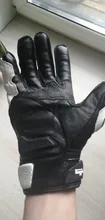 Guantes de cuero para motociclista para hombres, accesorio para manos de motociclista masculino, de color negro y blanco, guantes de equipo de carreras de carretera, para verano e invierno