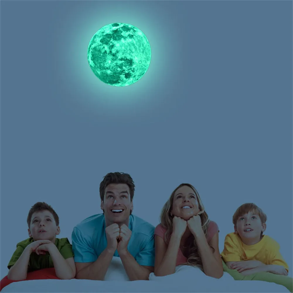 1Set Nine Planets Stars Wall Stickers Luminous Stickers for Kids Bedroom Living Room Glow In The Dark DIY Party Home Decor