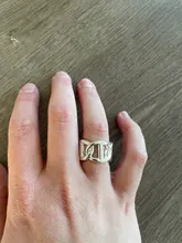 Foxanry-anillos de fiesta de Plata de Ley 925, cadena Simple hueca, Cruz, geométrica, diseño creativo hecho a mano, regalos de joyería para novia