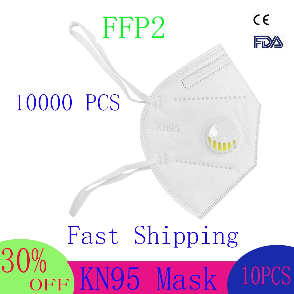 

Non-disposable N95 Face Mask FFP2 FFP3 Head-mounted/Earhook Kn95 Masks 95% Filtration Dustproof Face Mouth Protective Mask