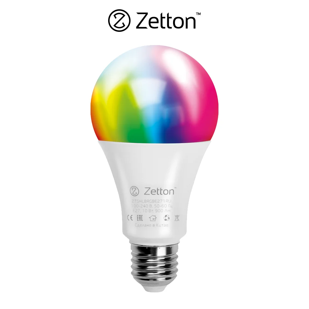 Stroomopwaarts Verwacht het Storen Zetton smart lamp led RGBW Smart Wi-Fi bulb E27 10 W ztshlbrgbe271ru (box)  - AliExpress