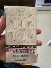 Malla de nailon para pelo de mujer, redecilla negra para la fabricación de pelucas, malla elástica, accesorios para pelucas, 1 unidad