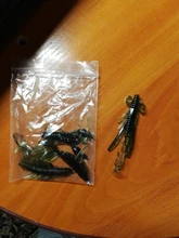 Silicone Bait Float Wobbler Shrimp Lobster Worm Fishing-Lure Lizards Twintails 4pcs 2g