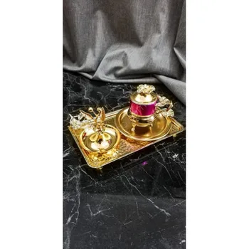 

Japanese Rose coffee Cup Set ( Gold -Silver )
