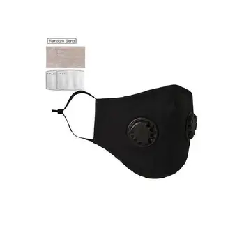 

Upgraded Dual Breathing Valve Face Mask Anti Dust Pollution Haze Cotton Masks With 2 Filter Pads Adjustable Outdoor PM2.5 Mask