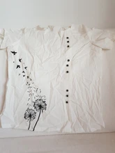 Blusas de mujer de Marca Ropa de verano de oficina para mujer blusas de túnica de tamaño grande 2020 Casual de manga corta Camisa de impresión Blusa femenina