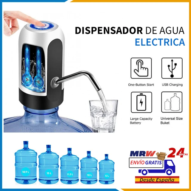 Dispensador de agua eléctrica USB recargable Bomba de botella Extraíble  Conveniente para Usar en Agua Embotellada Garrafas Dispositivo Universal  interruptor de agua potable para el hogar, oficina, cocina, camping -  AliExpress