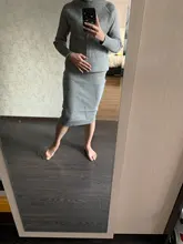 TAOVK Autumn Womens Costume Knitted  Tracksuit  Sweater + Slim Skirt Two-Piece Set