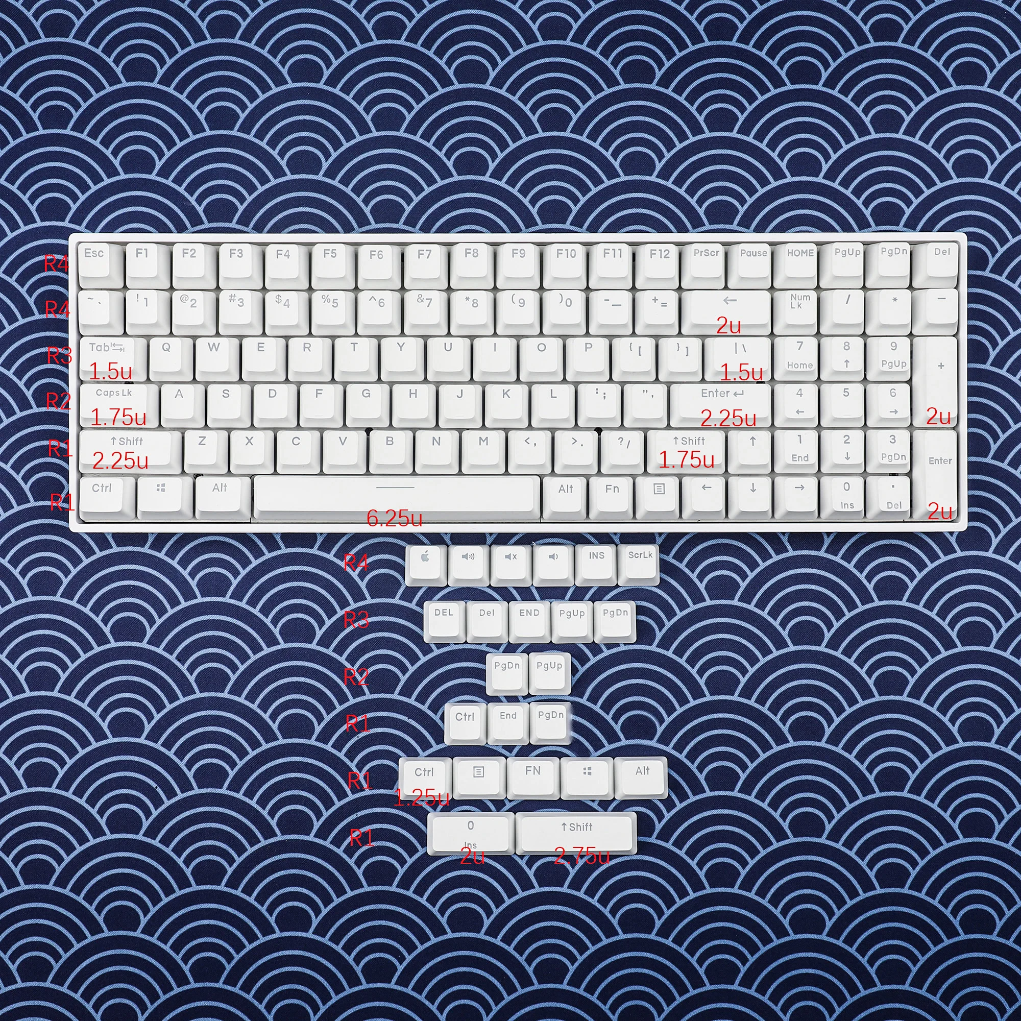 Double Shot, PBT, OEM Profile, 108, 122, YMDK, 104, 87, 96, 68