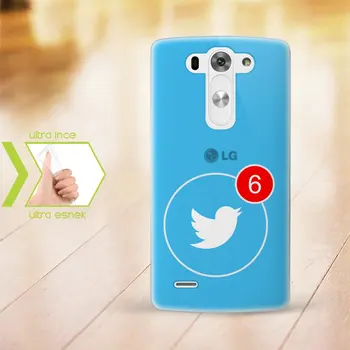 

Personalized LG G3 Slim Clear Silicone Phone Cover (Twitter-1)