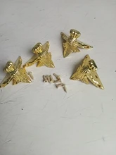 Caja protectora de esquina de moda antigua, soporte para mueble de pie decorativo, esquinero de pierna, 4 Uds.