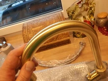 KEMAIDI-grifo de cocina Oro pulido, grifo de agua del fregadero de la cocina, mezclador de una sola manija, rotación de 360, grifo de ducha de la cocina