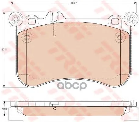 Колодки Тормозные Mercedes C218/W212/W221/C216 Передние Trw/Lucas Gdb1972 TRW/Lucas арт. GDB1972