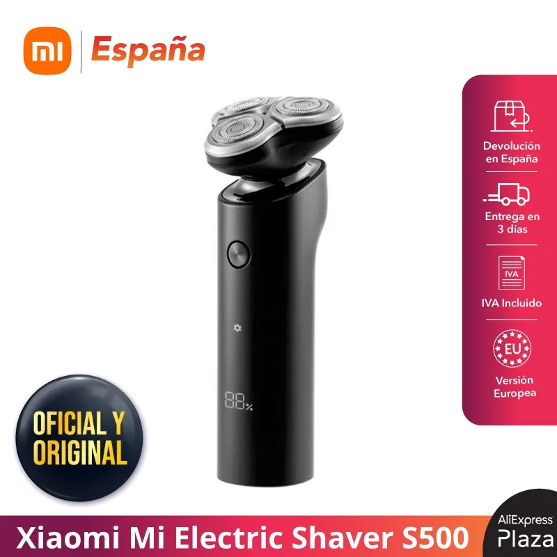 Электробритва Xiaomi Mi S500 Бритва для мужчин перезаряжаемая Lavable Cabezal 3D 3 Cuchillas |