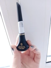 Lápiz Delineador de ojos líquido, negro, de secado rápido, suave, Lápiz Delineador de ojos a prueba de manchas, cepillo potenciador de párpados, 1 Uds.