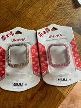 Funda de diamante para Apple Watch 5, 44mm, 40mm, iWatch Series 4, protector de pantalla, funda de PC para Apple Watch 3, 38mm, 42mm