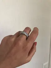 Anillo de compromiso de Plata de Ley 925 con diamante de imitación, anillo de compromiso de zirconia cúbica con piedras, tamaño 5,6,7,8,9,10,11,12