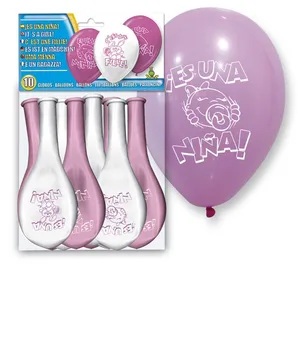

Set 10 Globe Awards "It is a girl"-Details and wedding gifts for guests, Comunion It is, fi It is tas October birthday