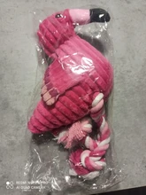 De peluche de felpa Flamingo perros de compañía morder masticar juguetes de Chihuahua/Yorkshire/Bulldog/Pug/Corgi perro interactivo/perro de juguete