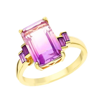 

Silver ring with sieve and cubic zirconium sunlight sample 925