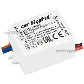 

028276 power supply arj-ke21300-pfc-triac-a (6.3W, 300mA)-1 pc Arlight