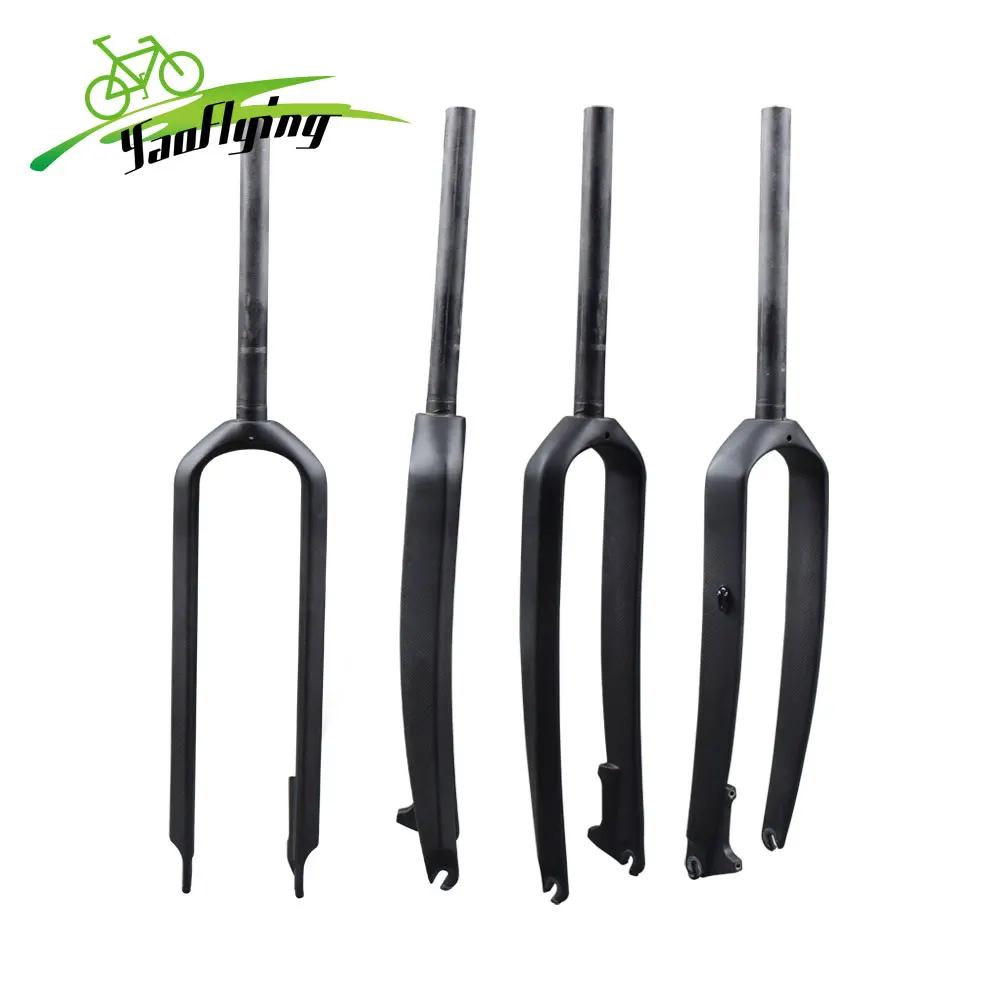 Straight pipe carbon forks 29er 3K carbon fork mtb with blade length