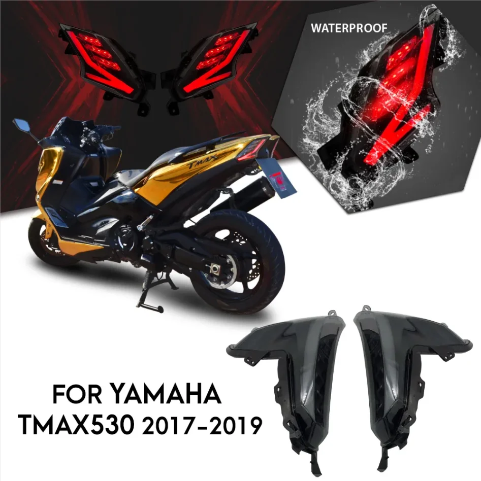 TMAX 530 светодиодный светильник указатели поворота светильник со стандартом E-mark для Yamaha TMAX530- модели популярный стиль