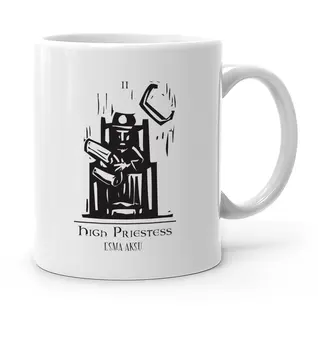 

Personalized Tarot High Priestess (Saint) White Mug Cup