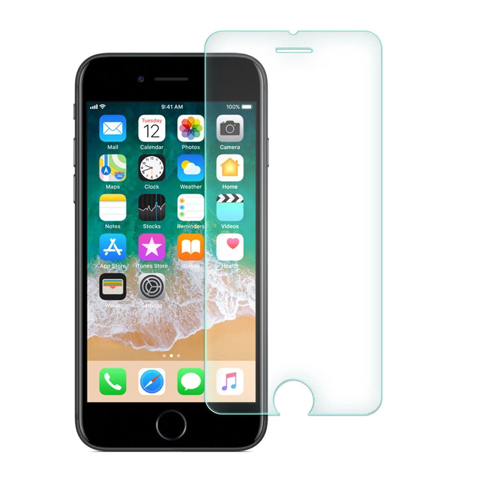 Защита экрана из закаленного стекла для IPHONE 7/8 - Цвет: Прозрачное закаленное защитное покрытие