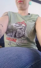 Mamasaurus T Rex dinosaurio T camisas de las mujeres 2021 novedad de verano suelto Casual camiseta de regalo de día de la madre de Corea O cuello Tops mujer