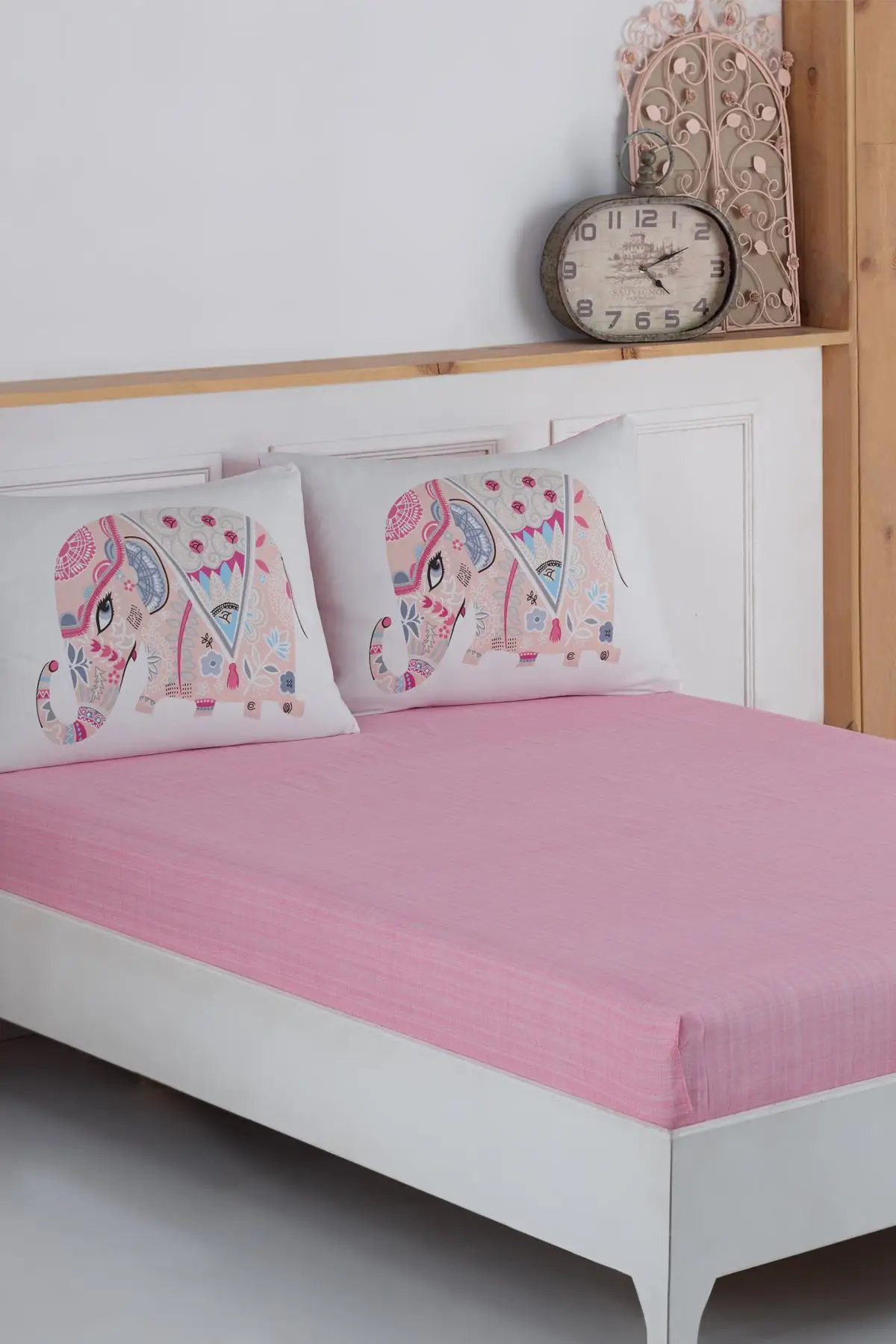 

Tek Personality Fitted Bed Sheet Set | Elephant