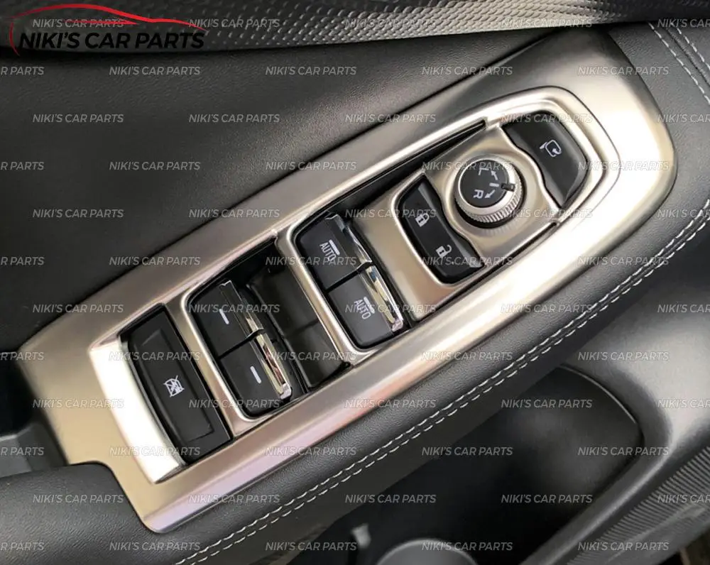 Накладки на блок управления окнами для Subaru Forester-нержавеющая сталь 1 комплект/4 шт. формовочные украшения для стайлинга автомобилей